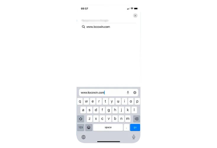 Geben Sie die Adresse der Website in die Adressleiste ein